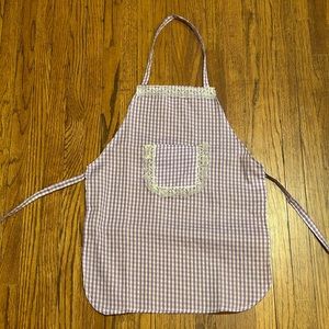Purple Gingham Apron